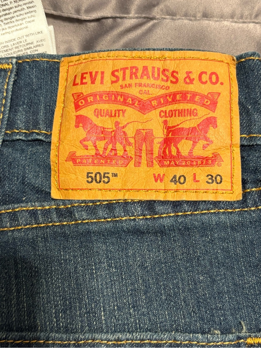 Levi Strauss & Co. 505 Straight Jeans in Blue - W40 L30